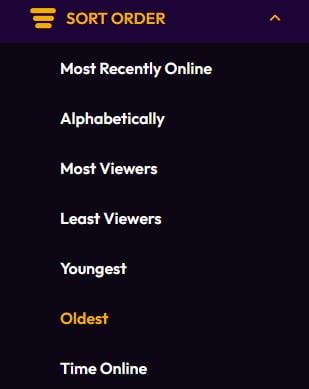 smoking sexchat rooms sorting options